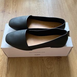 Vegan leather flats